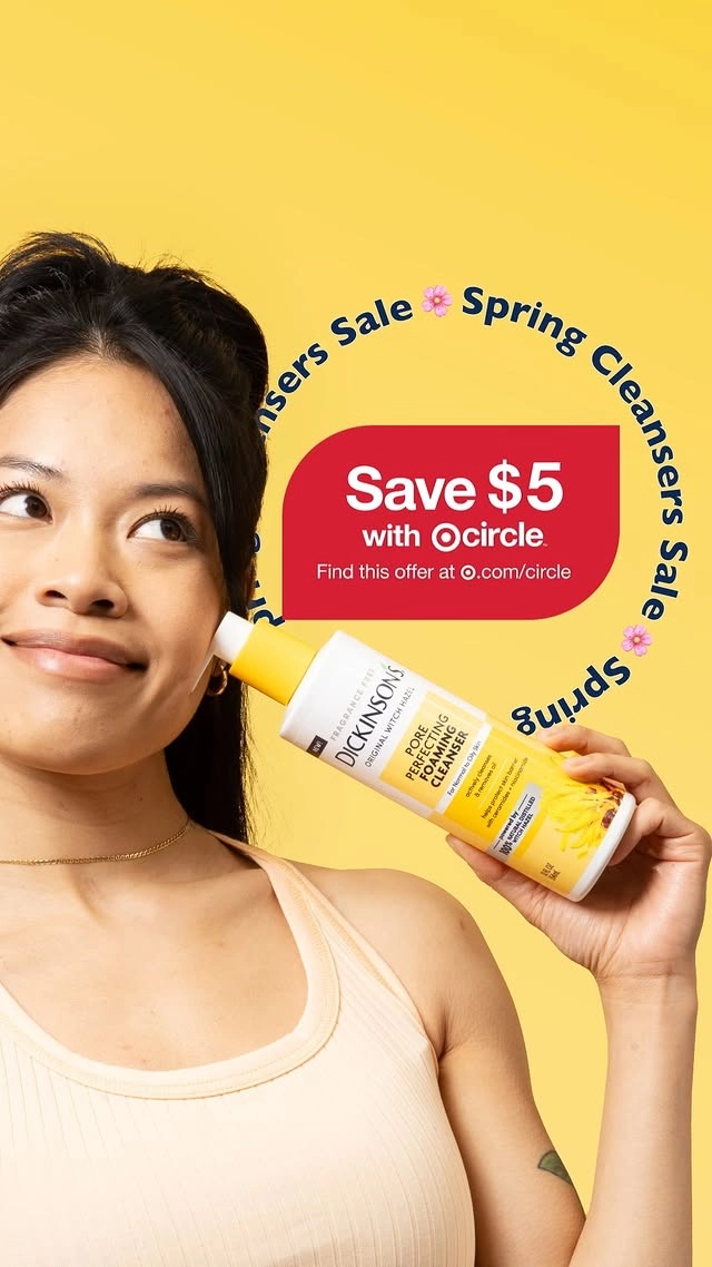 😍 We’re down bad for this deal on our NEW cleansers at Target. Non-drying, highest grade witch hazel + protective ceramides—pair this up with your favorite Dickinson’s toner for all the feels. 🙏

#SkincareSoulmate #Dickinsons #FacialCleanser #AffordableSkincare #skincare #SkincareRoutine #SkincareDeal #TargetStyle #TargetLife #TargetCouponing #Target #TargetFinds #TargetRun #TargetCircle