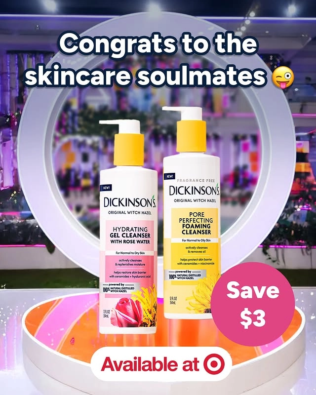 Photo by Dickinson's Witch Hazel on July 18, 2025. May be an image of one or more people, makeup, hair product, lotion, hand cream and text.