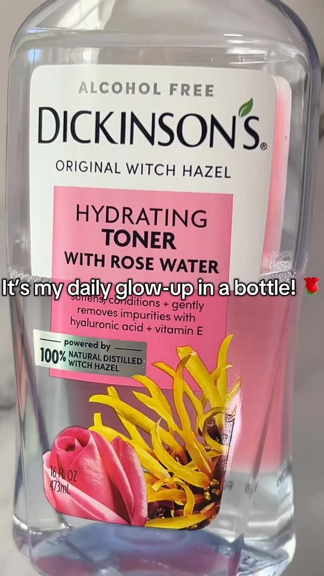 Meet my forever favorite 🌹
@dickinsonswitchhazel Rose Water Toner has been my go-to for calm, balanced, hydrated skin. It refreshes, tones, and preps my skin so perfectly — whether I’m going makeup-free or layering skincare. 💧

It’s gentle enough for everyday use and gives that fresh-faced glow I love.
Have you tried it yet? Let me know your toner must-have below 👇

✨ Dickinsons Ambassador 

⸻

#MyDickinsonsFave #SkincareThatWorks #HydratingToner #CleanBeautyRoutine #GlowingSkinTips