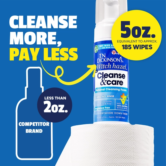 Cleanse & Care Personal Cleansing Foam - Fragrance Free - View 4