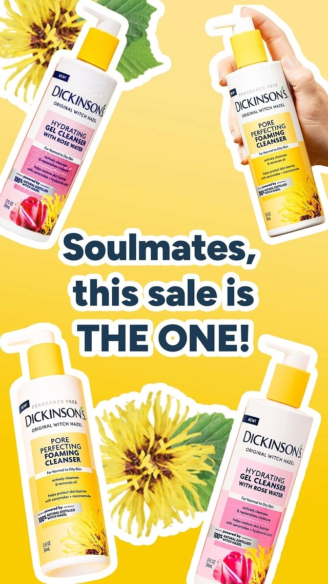 🌸 Pop on over to Target for $5 off our facial cleansers. So natural, so effective, so affordable: that’s what separates a soulmate, from a regular mate. 😂

#SkincareSoulmate #Dickinsons #FacialCleanser #AffordableSkincare #skincare #SkincareRoutine #SkincareDeal #TargetStyle #TargetLife #TargetCouponing #Target #TargetFinds #TargetRun #TargetCIrcle