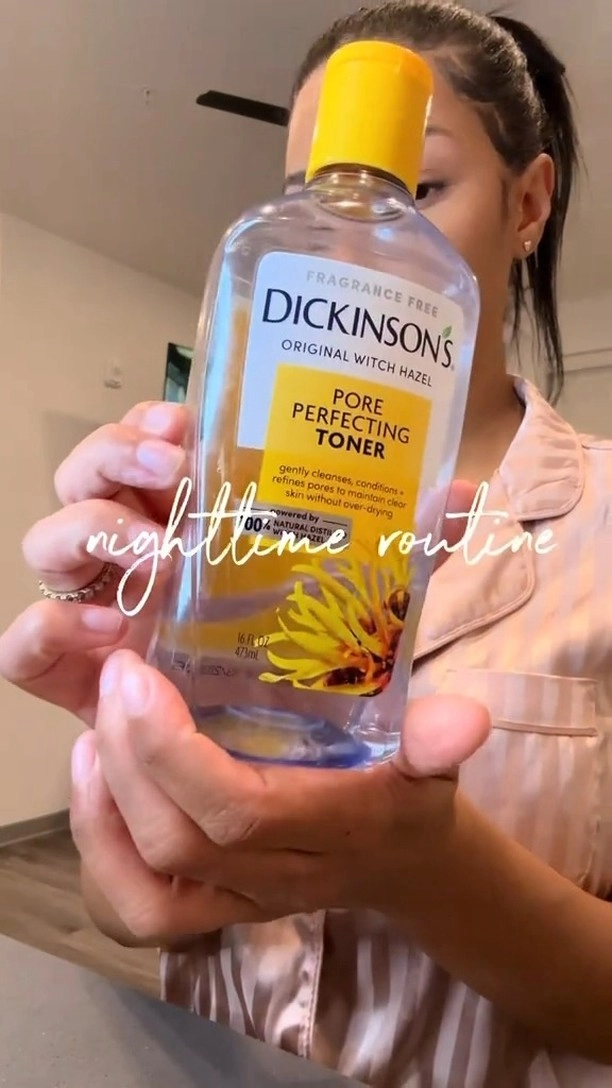 Are you a morning toner person or a night toner person? Or both?! (correct answer 😜) Thanks for sharing your gorgeous nighttime routine, Christen. 

#SkincareSoulmate #Dickinsons #skincare #toners #FacialCleansers #GRWM #WitchHazel #AffordableSkincare #SkincareRoutine